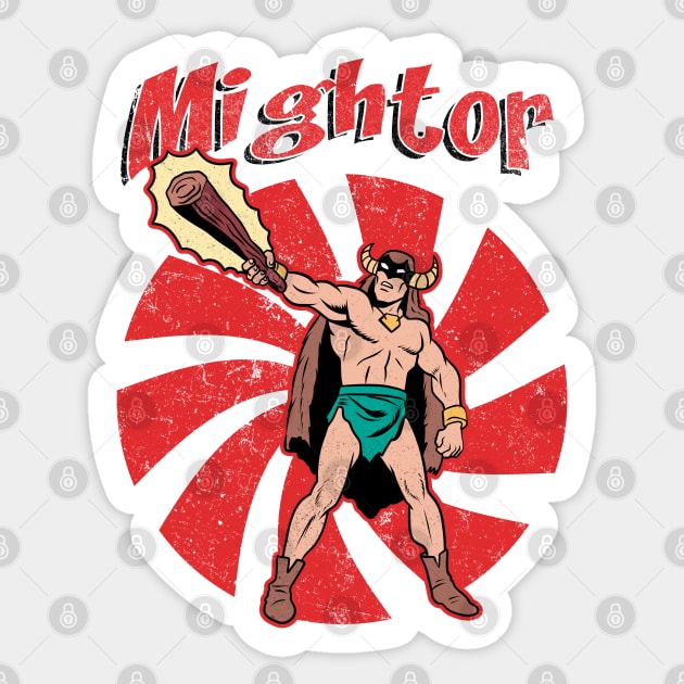 Vintage Mighty Mightor Sticker by OniSide